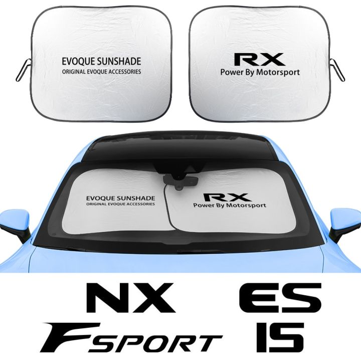 2ชิ้นที่บังแดดหน้ารถยนต์บังแดดครอบคลุมสำหรับ-lexus-rx-250-350-nx-300-fsport-is-es-ct200h-gs-lx-gx-gx-พับป้องกัน-uv-อัตโนมัติ