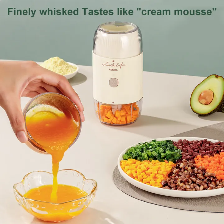 KONKA Mini Food Blender Wireless Baby Food Grinder Processor Multi