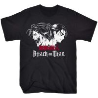 เสื้อยืด ผ้าฝ้ายแท้  Attack On Titan Creative Adult T-Shirt Novelty Anime T-Shirts