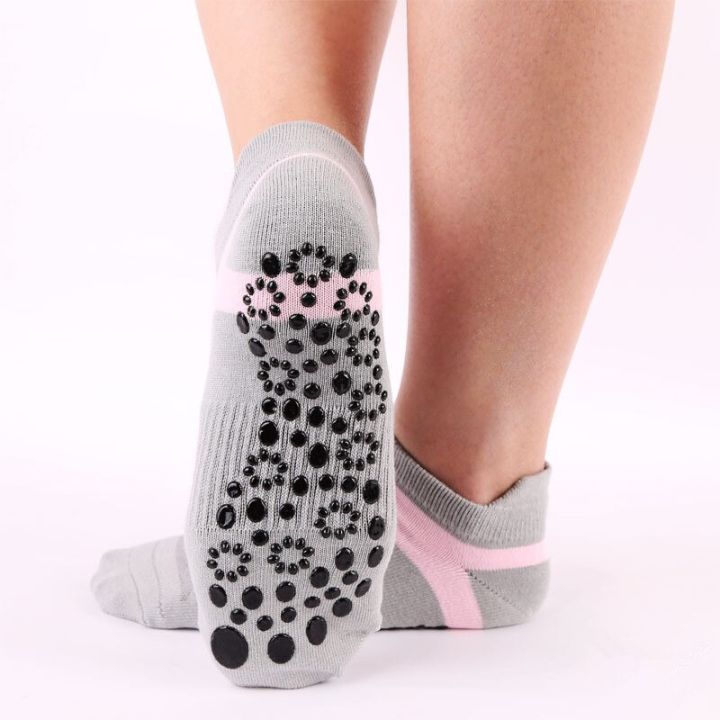ถุงเท้าโยคะ-k-1สำหรับผู้หญิงผ้าฝ้ายระบายอากาศถุงเท้ากีฬาพิลาทิสถุงเท้าบัลเล่ต์ถุงเท้าเต้น
