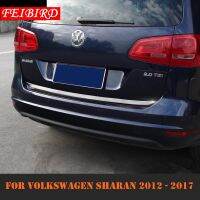 สำหรับ Volkswagen Sharan 2012 2013 2014 2015 2016 2017ด้านหลังฝาปิด Tailgate Trim ประตู Boot Cover Trim Bright Silver