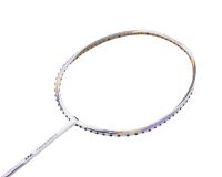 ไม้แบดมินตัน LI-NING Badminton Racket : รุ่น Turbocharging 70 (AYPM434-4) White/Gold FREE:GRIP+STRING+COVER พร้อมขึ้นให้ฟรี