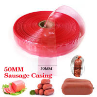 1/3 เมตรปลอกสำหรับไส้กรอก 5 ซม. Hot Dog Sausage Maker บรรจุเครื่องมือปลอกพลาสติก Tranparent Red Ham เครื่องมือครัว-Xiaan Store