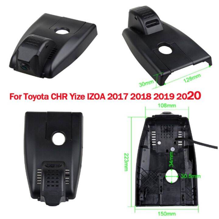 สำหรับ-toyota-2017-2022-c-hr-chr-yize-izoa-กล้องรถชนบันทึกการขับรถ-dvr-คุณภาพสูง-full-hd-4k-2016p-อุปกรณ์เสริมปลั๊กแอนด์เพลย์