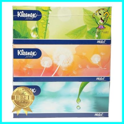 กระดาษเช็ดหน้า KLEENEX NATURAL 135 แผ่น แพ็ค3FACIAL TISSUE KLEENEX NATURAL 135-SHEET PACK3 **คุณภาพดี**