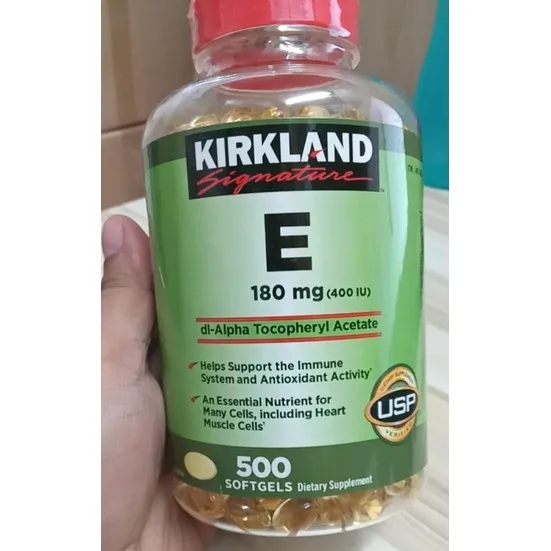 2j500 Softgels Kirkland Signature Vitamin E 180 mg Lazada PH