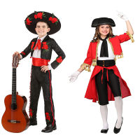 ? Popular Clothing Theme Store~ Mexican National Traditional Costumes Kindergarten Festival Stage Performance Costumes Christmas New Year Performance Studio