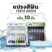 L แปรงสีฟัน ขนนุ่มแพ็ค10ชิ้น แปรงสีฟันผู้ใหญ่BB336/BB337