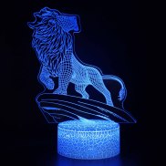 Lion Simba Figurine 3D illusion Lamp The Lion King Decoration Kids Bedroom