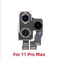 Kamera Belakang Belakang Asal untuk 11Promax กล้องหลังโมดูลสายเคเบิลแบบยืดหยุ่นเซนเซอร์สำหรับ11 Pro Max อะไหล่กล้องถ่ายรูป