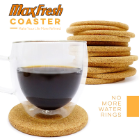 Cork Coaster 1ซม. Thicken ถ้วย Coasters ชาแก้วกาแฟผู้ถือเครื่องดื่มสำหรับห้องครัวไม้ธรรมชาติบนโต๊ะอาหารรอบเครื่องดื่ม Coaster