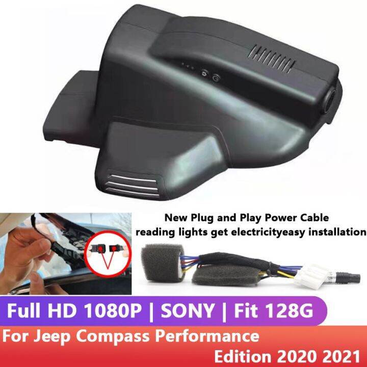 hd-1080p-wifi-สำหรับรถติดตั้งได้ง่าย-dvr-เครื่องบันทึกวิดีโอการขับขี่กล้องติดหน้ารถหน้ารถสำหรับ-jeep-compass-200t-2019-2020-2021