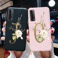 Philander SHOP เคสกันกระแทกตัวอักษรดอกไม้แฟชั่นสำหรับ Huawei P สมาร์ท2021ฝาครอบเนื้อนิ่ม TPU สำหรับ Huawei Y7A 7A 2020ปี Y7 6.67เคสมือถือ