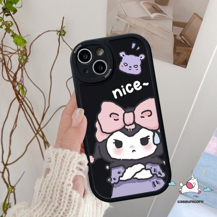 เคสคู่รักสำหรับ-redmi-10c-9-9a-12c-10-9c-9-a1-a2-10a-k40s-redmi-note-8-11-11s-10s-9s-10-pro-max-poco-x3-nfc-pro-poco-mi-11-lite-น่ารักเป็นคู่การ์ตูน-kuromi-เคส-tpu-นิ่มเมโลดี้