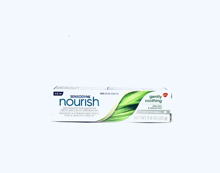 Sensodyne Nourish Toothpaste ( gently soothing ) 0.8 oz (23g) Expiry