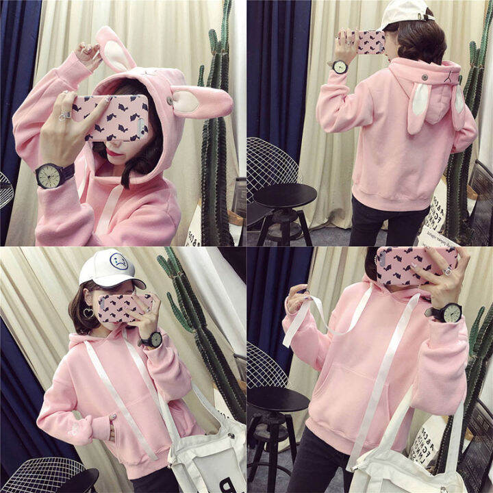 laz-nigori-เสื้อสำหรับสตรีหวานกระต่ายหู-hooded-เสื้อกันหนาวผู้หญิงเสื้อน่ารักนักเรียนสาวแฟนเครื่องแต่งกาย-outerwear