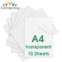 10 Sheets Half Transparent Printable Vinyl Sticker Paper A4 Self-adhesive Waterproof Printing Label Stickers for Inkjet Printer