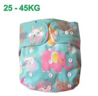 【CC】 SIZE Older Children  Diaper Reusable Washable Nappies Baby Cover Size Ajustable Diapers 25-45KG