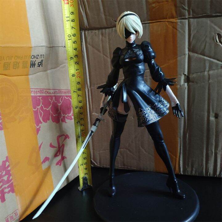 zzooi-28cm-nier-automata-2b-model-action-figurine-collectible-anime-figures-figurine-statue-collectible-doll-decoration-toy-gift