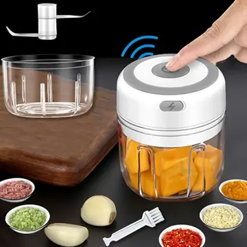 250ml Mini Electric Garlic Food Chopper Veg Chopper Grinder Blender Crusher  Tool