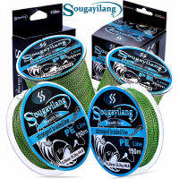 Sougayilangสายตกปลาถัก150M 350 550M 4 Strandsตกปลา20-78LB 0.14-0.40มม.ทนทานสายตกปลา