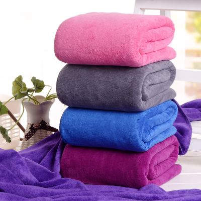﹊ Thicken Quick-drying Beauty Salon Yoga Big Towel 70x140/80x180cm Absorbent Large Microfiber Beach Bath Towel Covered Swimming