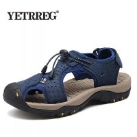 ขายดีที่สุด ioztt2023 - /✶✘♟ Vancat Big Size Leather Men Sandals New Shoes Beach for Man Fashion Brand Outdoor Sneakers