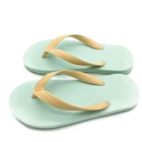 174  รองเท้าแตะยางพาราหูคีบ  slipper Basic Pastel Model (หูสีครีม)