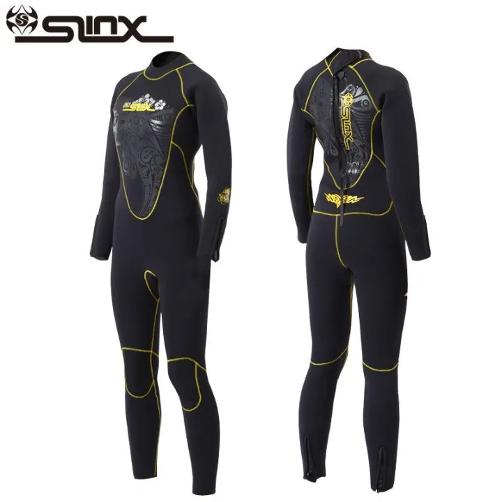 SLINX 5MM Neoprene Onepiece Wetsuit Women Frogman Scuba Wetsuit Surf