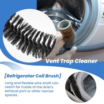 Dryer Vent Cleaner Dryer Lint Brush Vent Trap Cleaner Long Flexible  Refrigerator Coil Brush