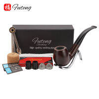 Ebony Grain Chimney Filter Long Narguile Gift Set e Mouthpiece Suit Accessories