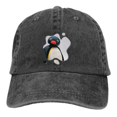 Kawaii Baseball Cap Men Hats Women Visor Protection Snapback Pingu Pinga Penguin TV Caps