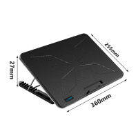 Coolcold Fashionable Laptops Cooler Cooling Pad RGB 6 Fans Gaming Cool Stand Compatible With Notebook PC Computer