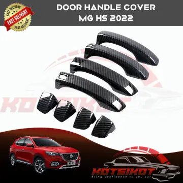 carbon fiber car door handle cover protect chrome trims for mg gt