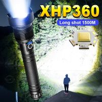 หลอดไฟ Led 360ไฟฉายแรงสูงการชาร์จยูเอสบีแอลอีดีทรงพลังชาร์จซ้ำได้เป็นพิเศษกำลังสูง XHP ไฟฉายแบบชาร์จได้18650/26650