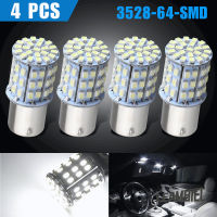 แหลมในสต็อก4Pcs เอลอีดีรถจักรยานยนต์และรถยนต์ไฟสัญญาณย้อนกลับหลอดไฟ64smd 1156 12V 6000K ไฟท้าย【fast】