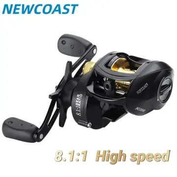 Sougayilang Baitcasting Fishing Reel 8Kg Max Drag Casting Reel 8.1:1 High  Speed Gear Ratio Super Smooth Fishing Reel For Bass Fishing Tackle