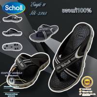 Scholl รองเท้าสกอลล์รุ่น Eagle II แบบสวมมีหูหนีบ ของแท้% รุ่นใหม่ มีไซส์ 3-8(UK) รหัส 3U-2393 สีดำเทา New