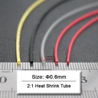 10/20/50/100/200M Dia 0.6mm Heat Shrink Tube 2:1 Polyolefin Thermal Cable Protector Insulated Waterproof Flame Retardant Sleeve Electrical Circuitry P