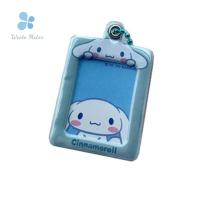 WEETE เครื่องเขียน1นิ้วพวงกุญแจ Kawaii Photo Sleeve พวงกุญแจภาพถ่าย Photocard Holder เคสป้องกันบัตรประจำตัวของฉัน