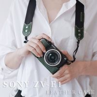 กล้องถ่ายรูปทำมือกล่องกระเป๋าหนังวัวหนังสัตว์แท้สำหรับกล้อง Sony ZV-E1 ZVE1 J15ฐานเคสโทรศัพท์กันกระแทก