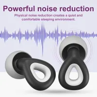 Soft Silicone Ear Plugs Drop Shape Swimming Earplugs Sleep Noise Reduction Earplugs Sound Insulation Ear Protector Waterproof Accessories Accessories