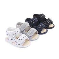 (0-2 Y) Summer Boy Infant Baby Sandals Canvas Anti-Slip Soft Sole Outdoors Walk Casual Shoes Toddler Baby Walkers Shoes