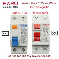 2P 1030100300mA ประเภท Aac RCCB RCD ELCB เบรกเกอร์กระแสไฟตกค้างป้องกันกระแสไฟลัดวงจร32A 40A 50A 63A