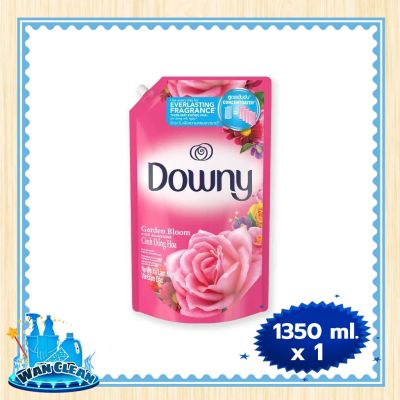 น้ำยาปรับผ้านุ่ม Downy Concentrate Softener Garden Bloom 1300/1350 ml :  Softener ดาวน์นี่ น้ำยาปรับผ้านุ่ม สูตรเข้มข้น กลิ่นการ์เด้นบลูม 1300/1350 มล.