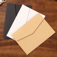 10/20Pcs Classical Paper Envelopes White Black Kraft Blank Paper Window Envelopes Wedding Invitation Envelope Gift Envelope