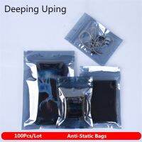 【hot】 100Pcs Anti Static Shielding Attention Print Ziplock ESD Anti-static Instrument Pouches