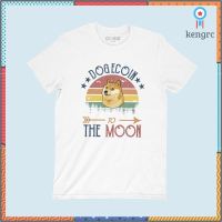 Dogecoin to the moon เสื้อยืดสกรีน เสื้อสกรีน เหรียญหมาไปดวงจันทร์ เสื้อคริปโต เสื้อยืดตลกๆ ยอดขายดีอันดับหนึ่ง