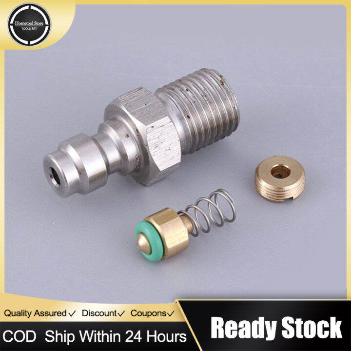 8mm Male Thread Quick Connect Valve PCP Filling With Valve M10*1 1/8NPT