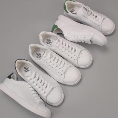 2023 new TORY BURCH TB Cowhide Lace-up White Shoes Sneakers Womens Casual Shoes
